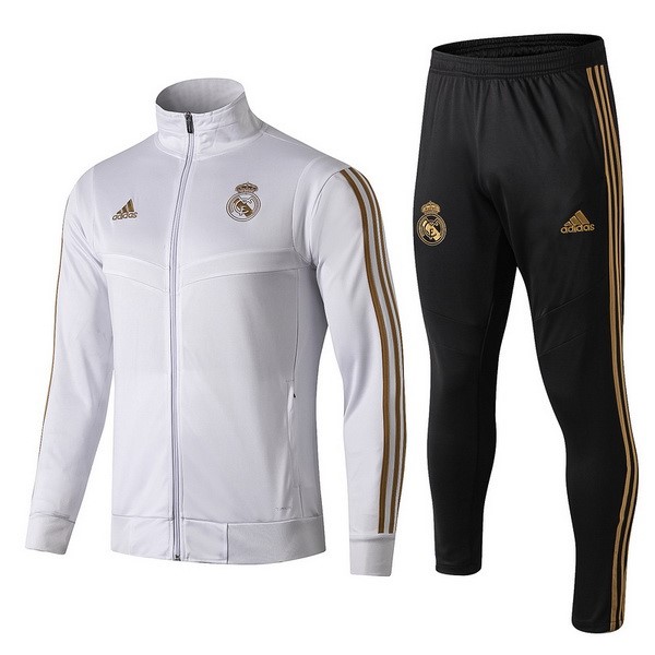 Survetement Football Real Madrid 2019-20 Blanc Jaune